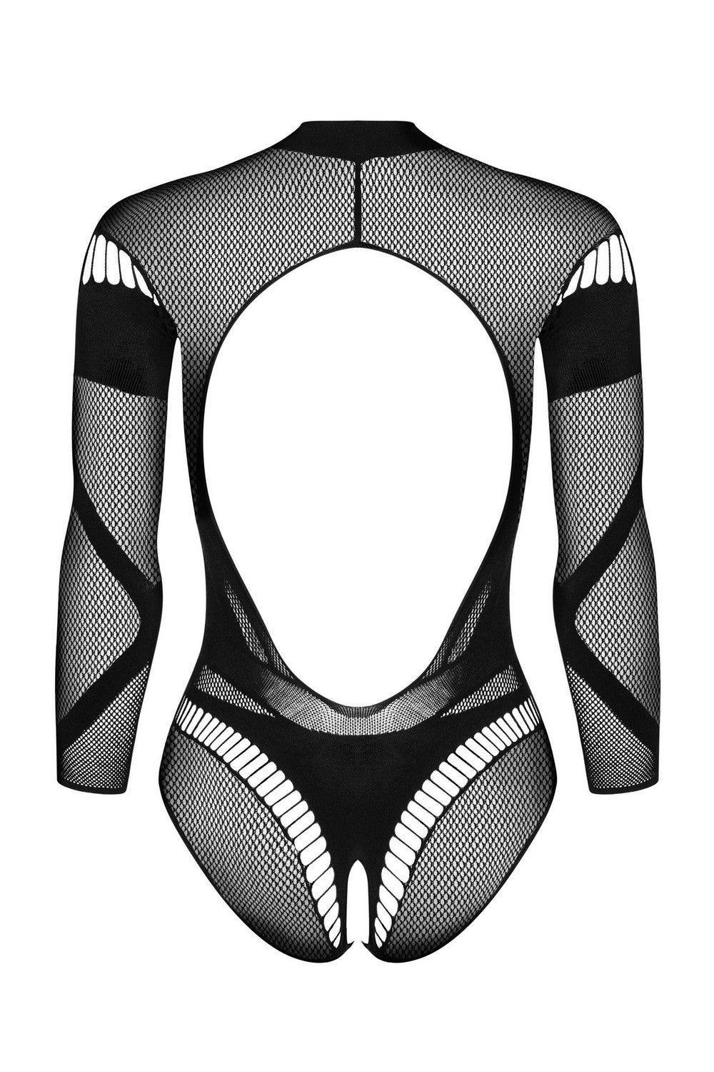 Эротическое боди с длинными рукавами B135 black