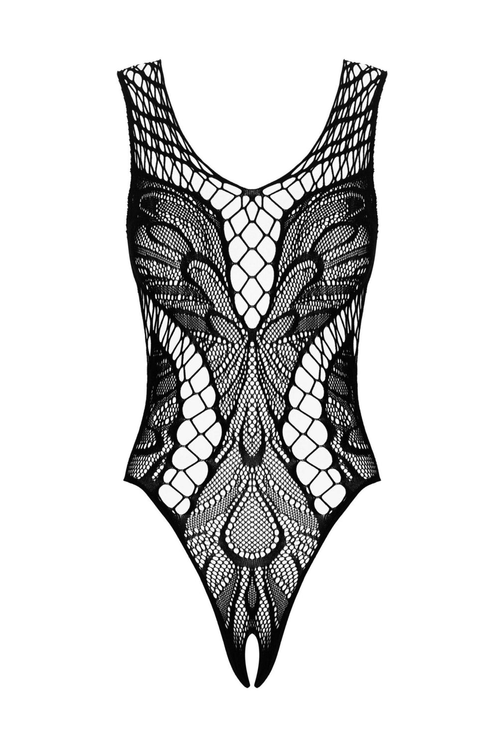 Эротическое боди с вырезом B138 black