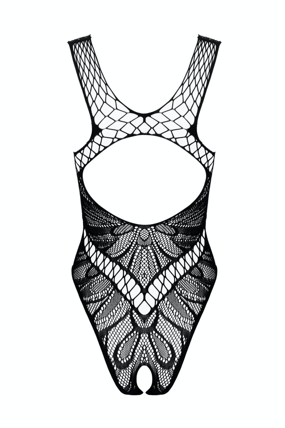 Эротическое боди с вырезом B138 black