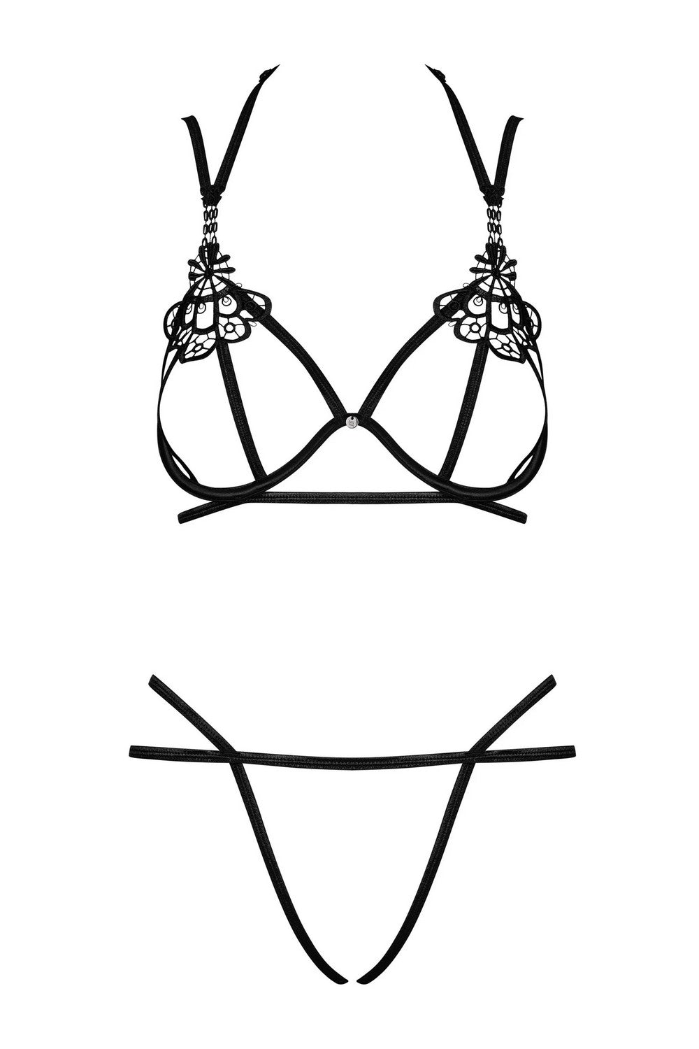 Комплект с пикантными вырезами Badossa black