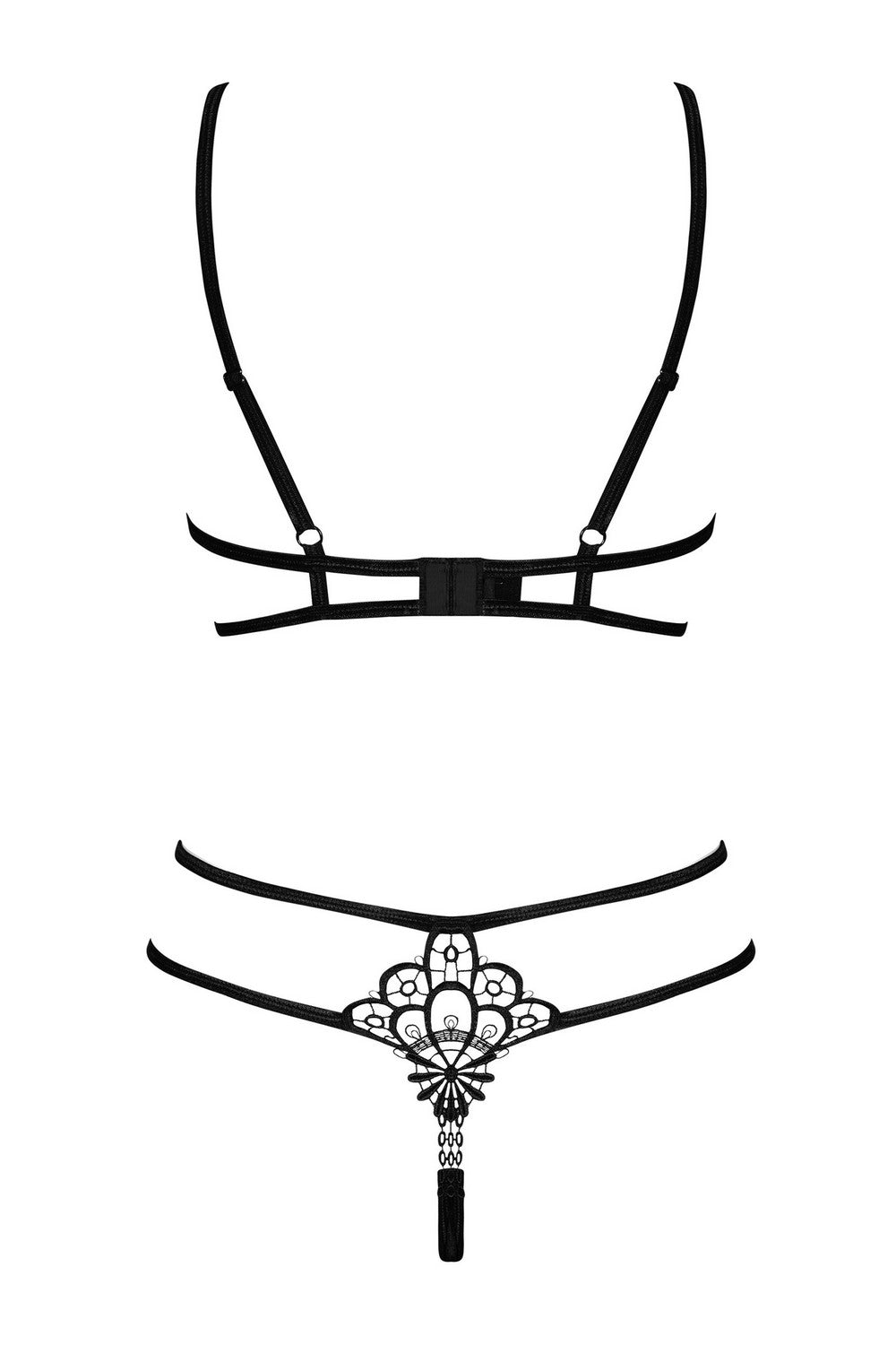 Комплект с пикантными вырезами Badossa black