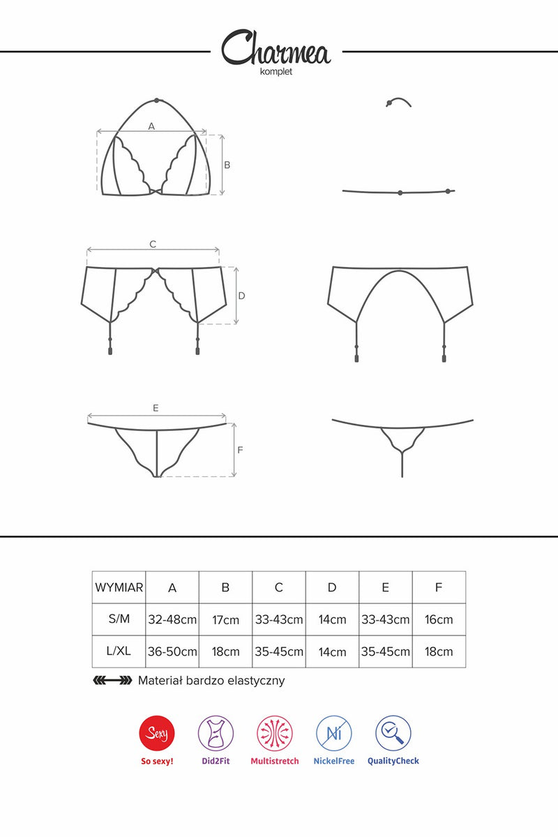 Сексуальный комплект с кружевом Charmea