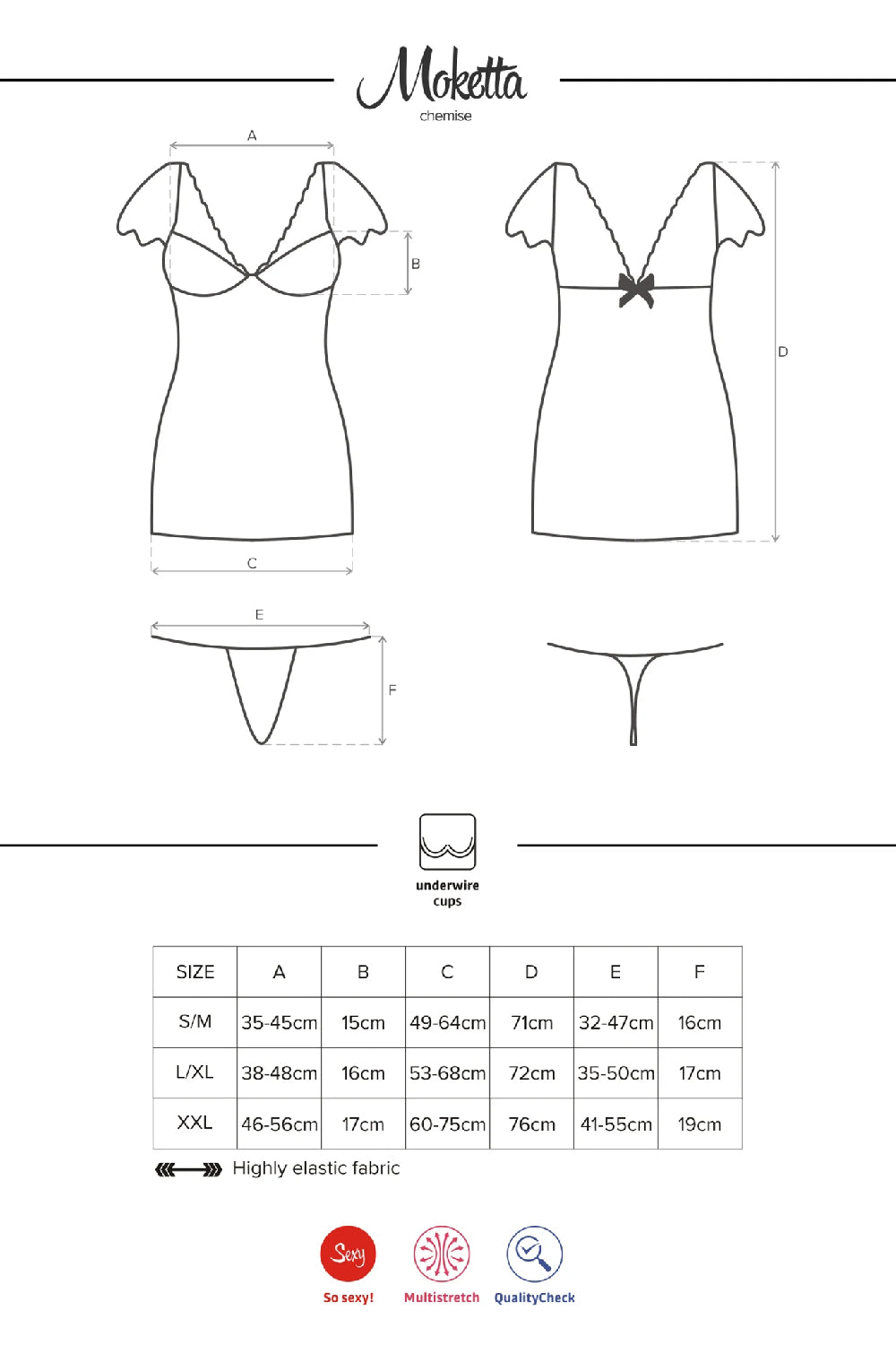 Сорочка с кружевными рукавами Moketta violet