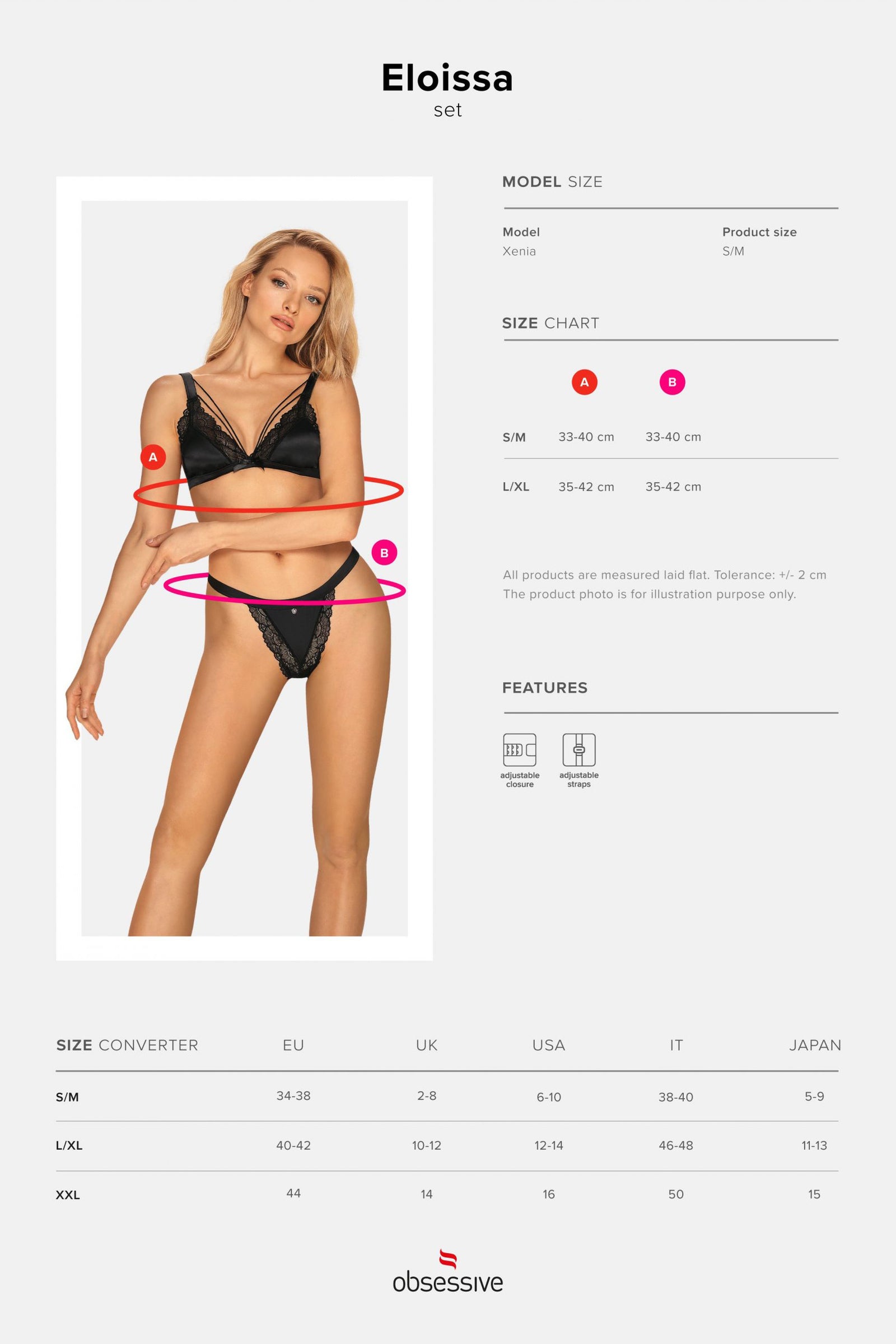 Эротический комплект с кружевом Eloissa