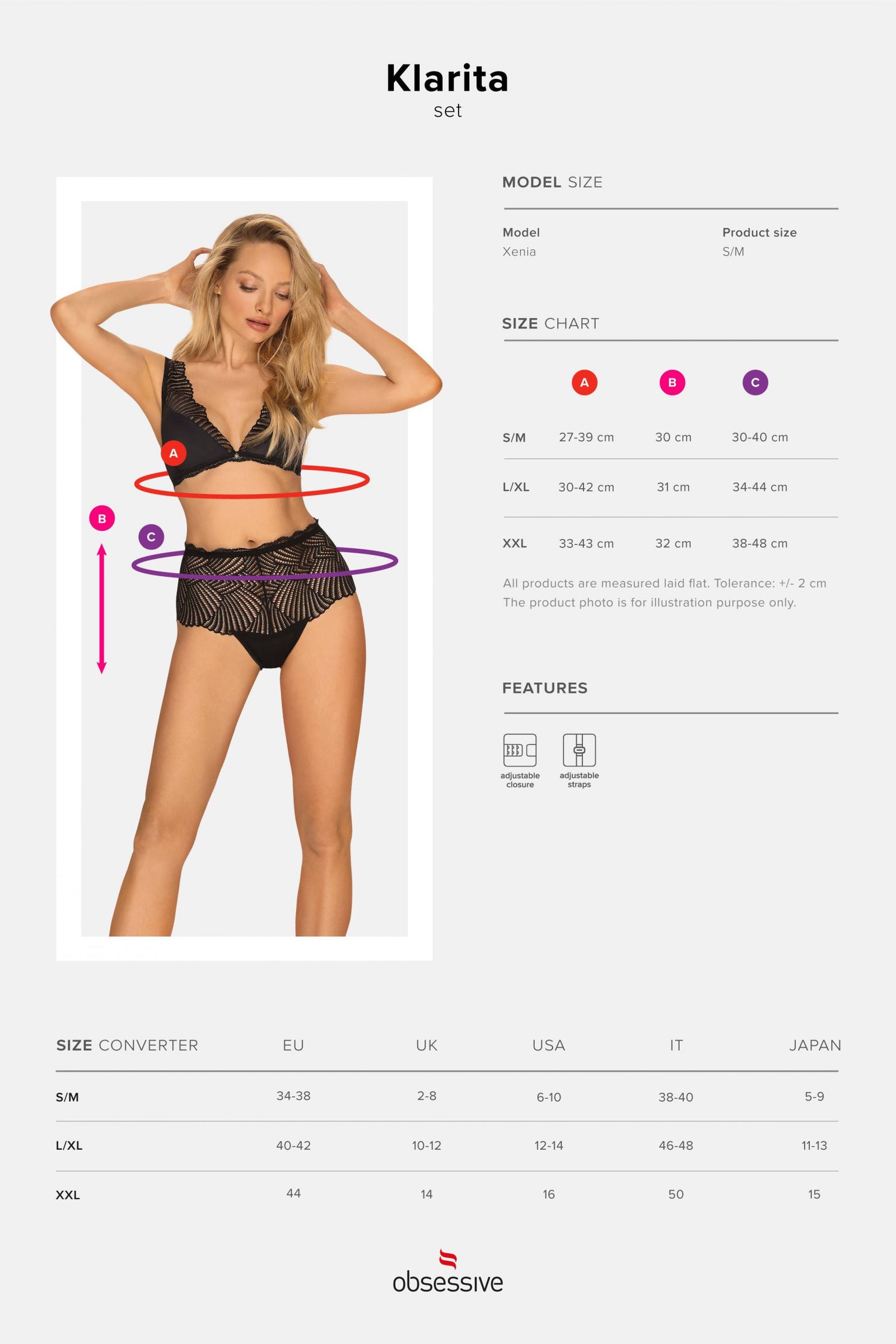 Эротический комплект с кружевом Klarita