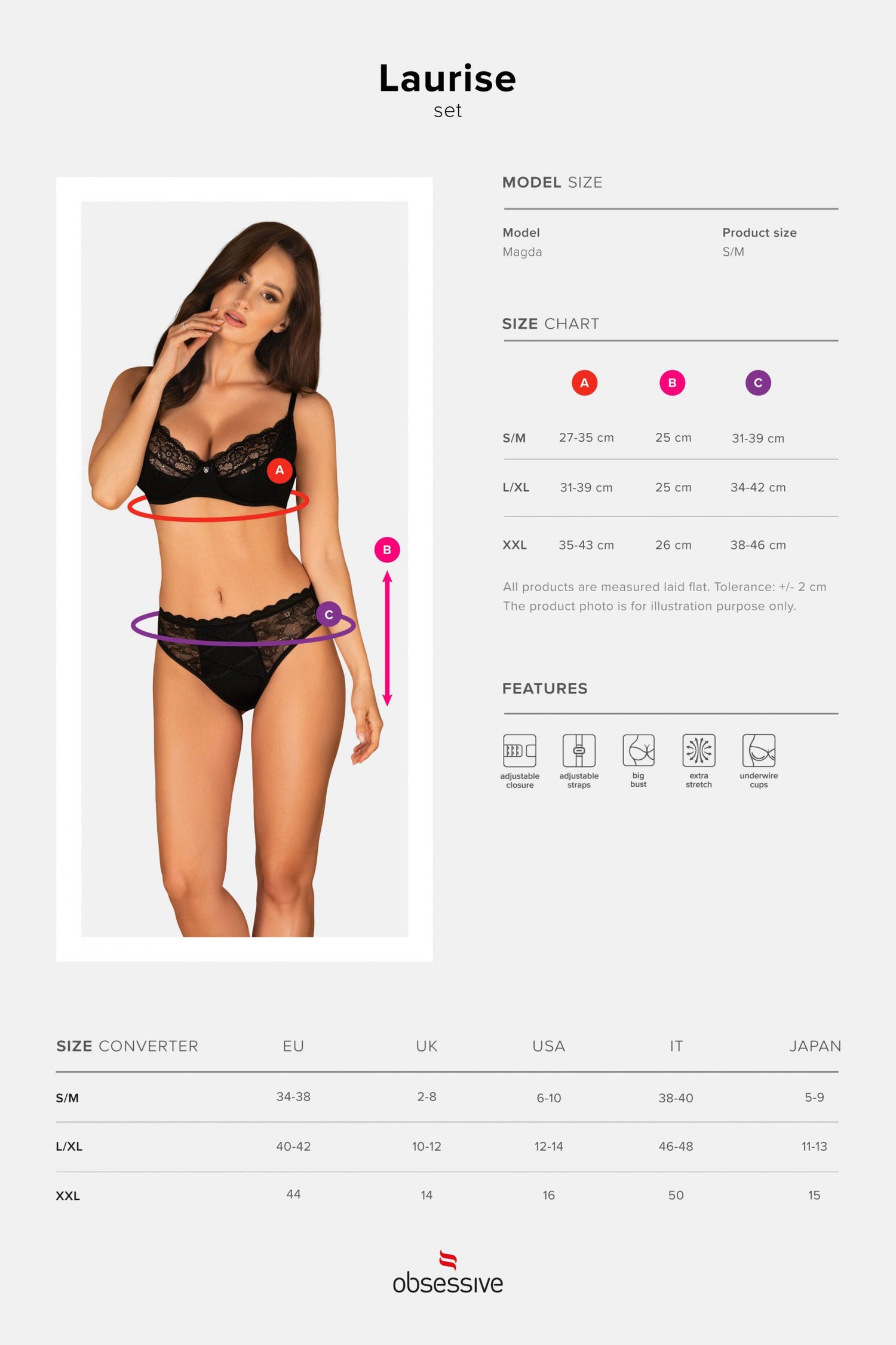 Эротический комплект из кружева Laurise