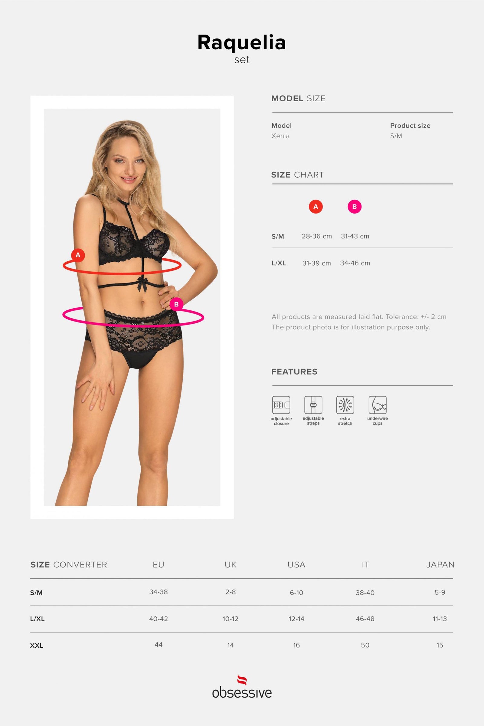 Эротический комплект из кружева Raquelia