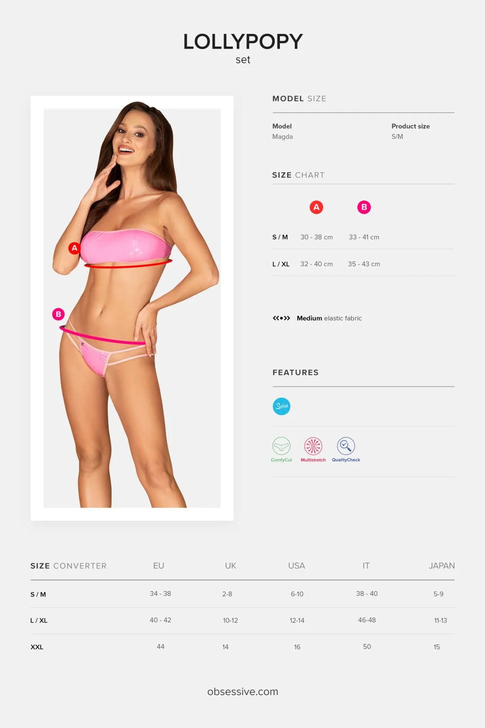 Комплект с глянцевым блеском Lollypopy