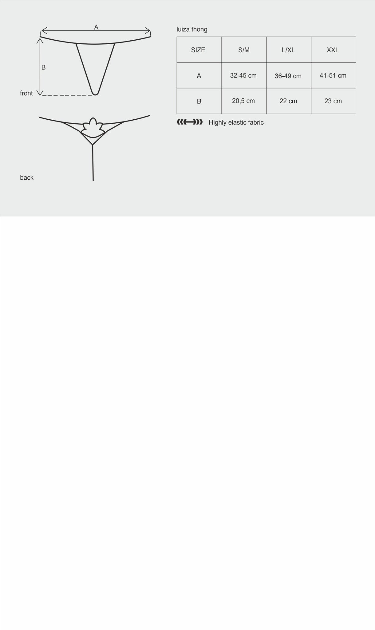 Эротические стринги с кружевной вставкой сзади Luiza white