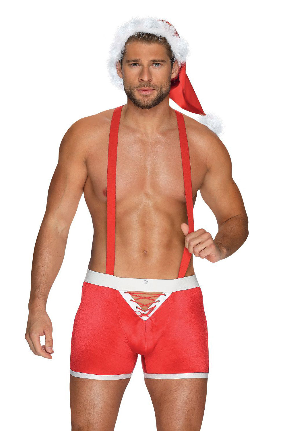 Новогодний эротический комплект для мужчин Mr Claus