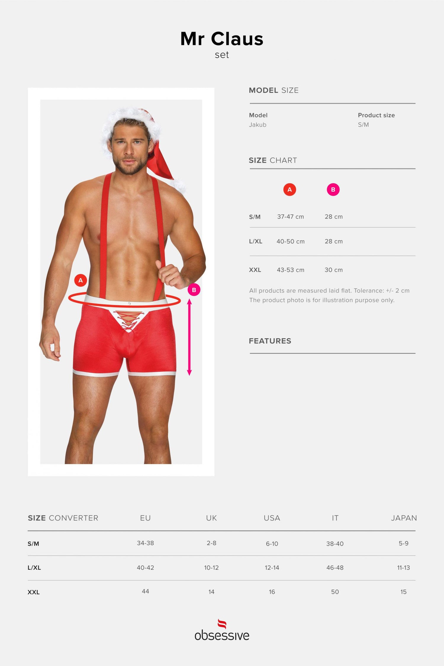 Новогодний эротический комплект для мужчин Mr Claus