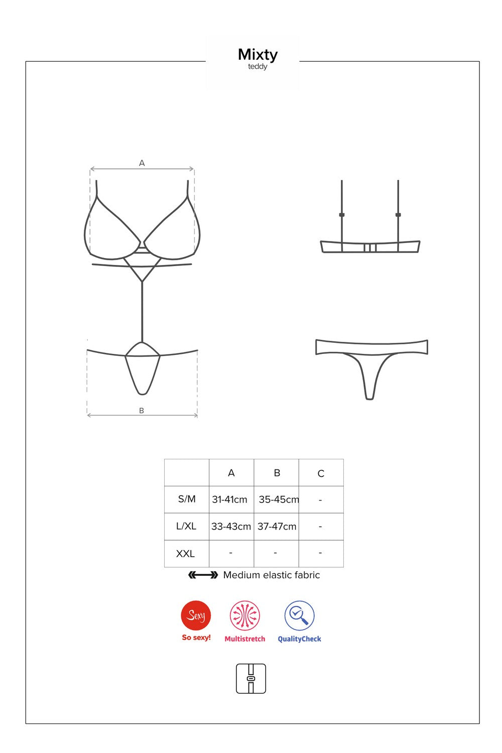 Эротическое боди из кружева Mixty