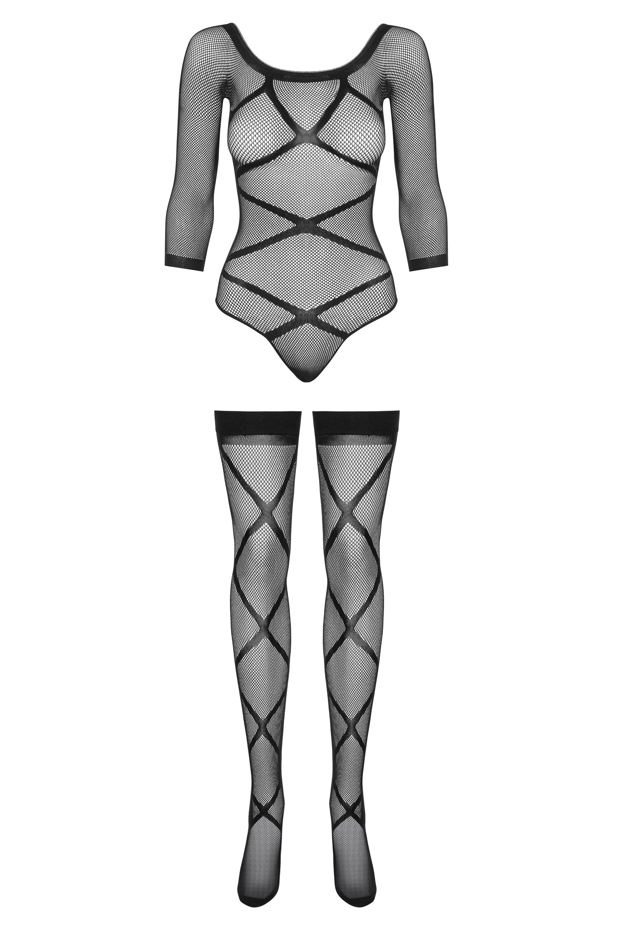 Ажурный эротический комплект G320 black
