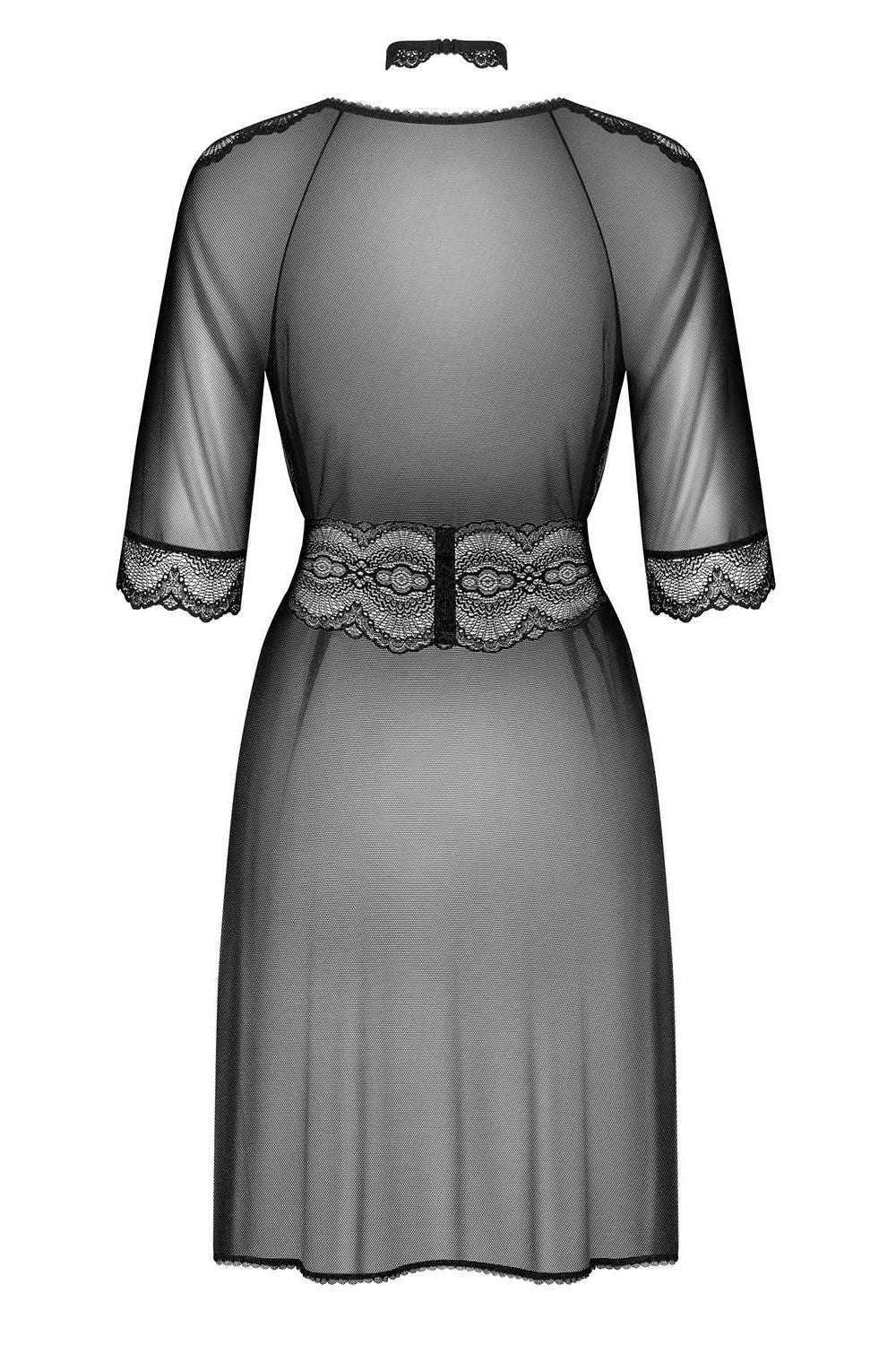 Прозорий пеньюар з мікросітки Lucita