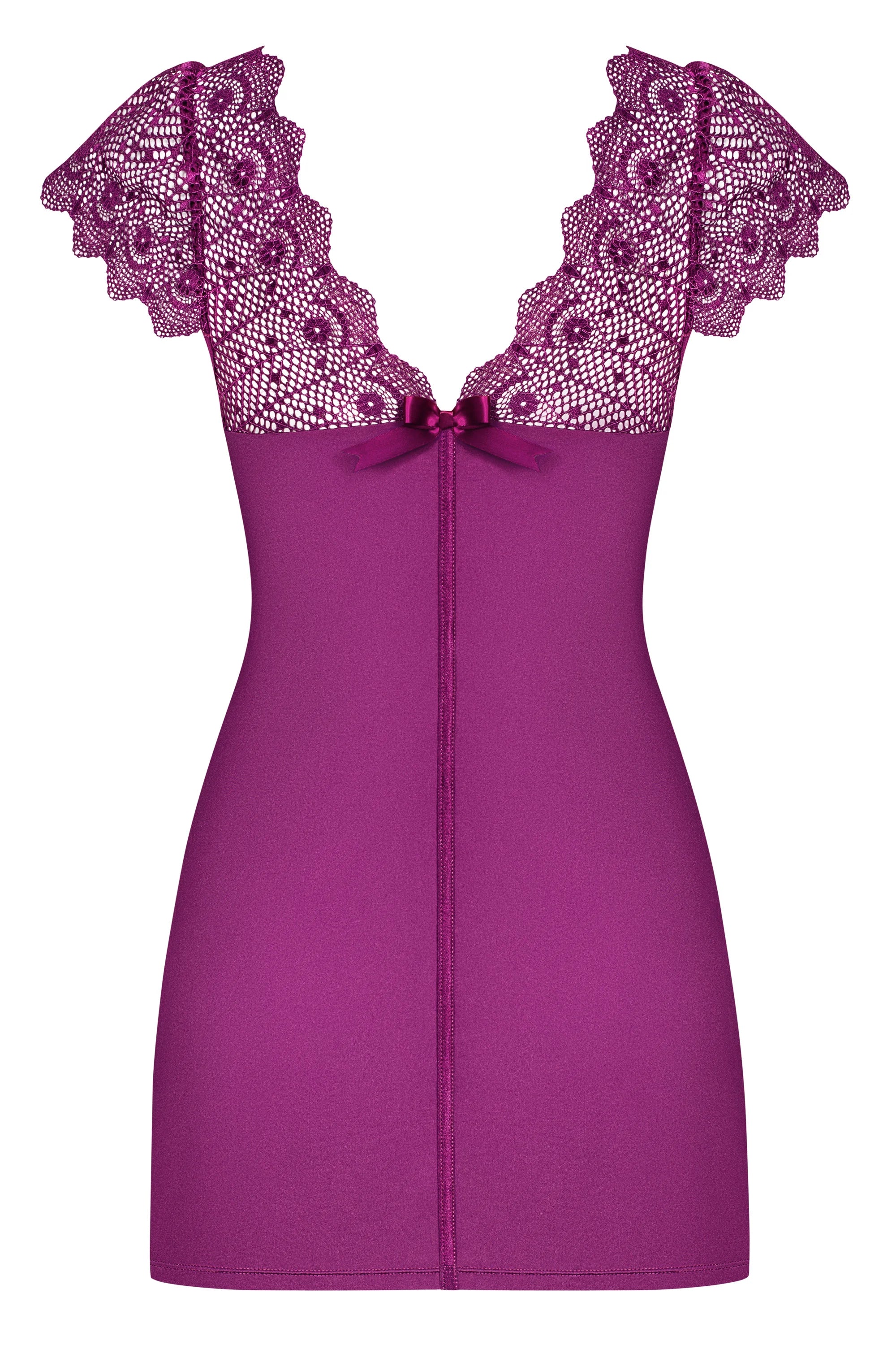 Сорочка с кружевными рукавами Moketta violet