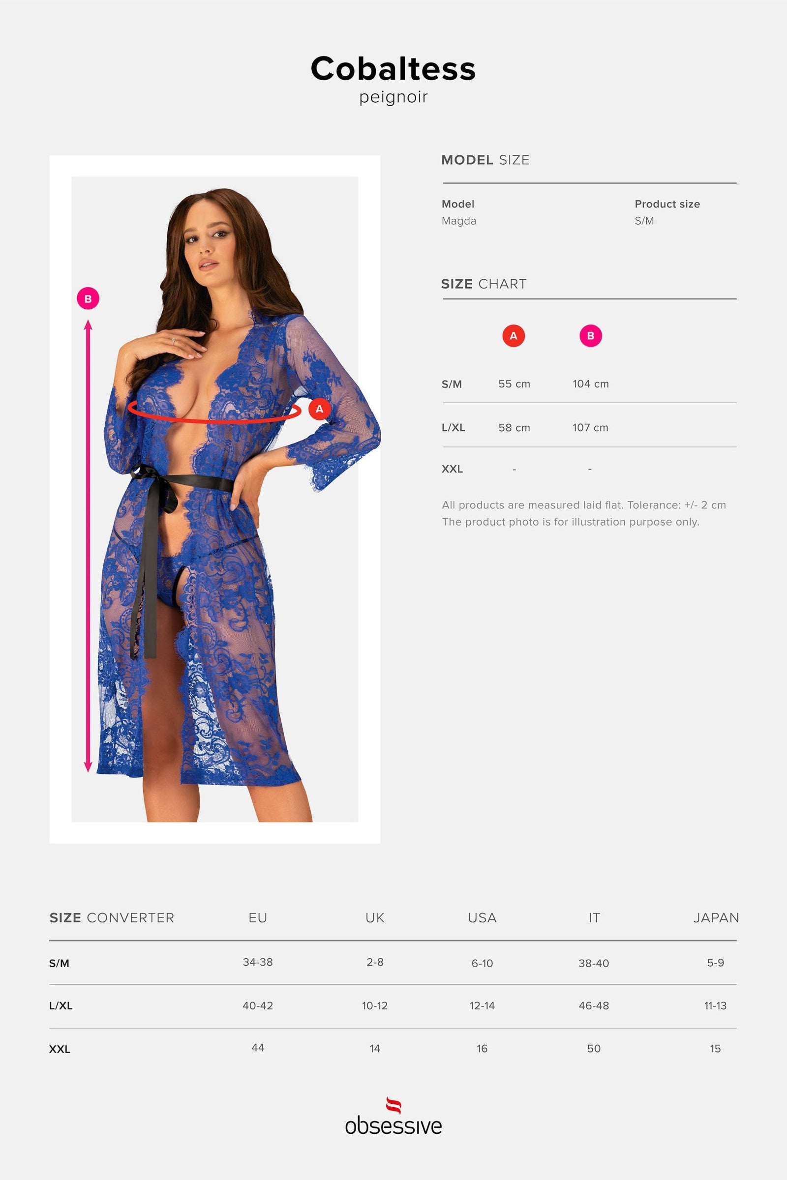 Прозрачный пеньюар из кружева Cobaltess