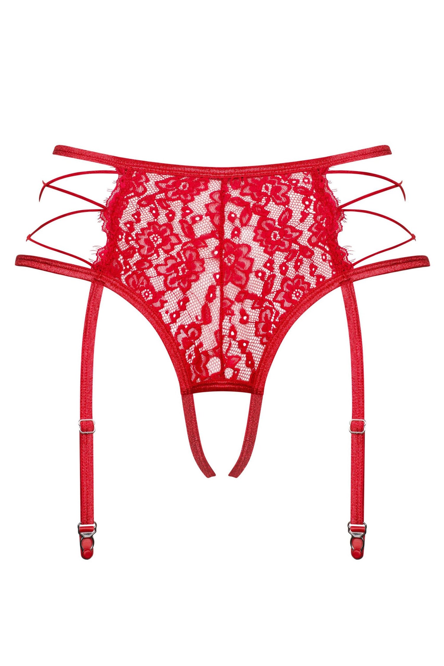 Эротические трусики с пажами для чулок Rediosa