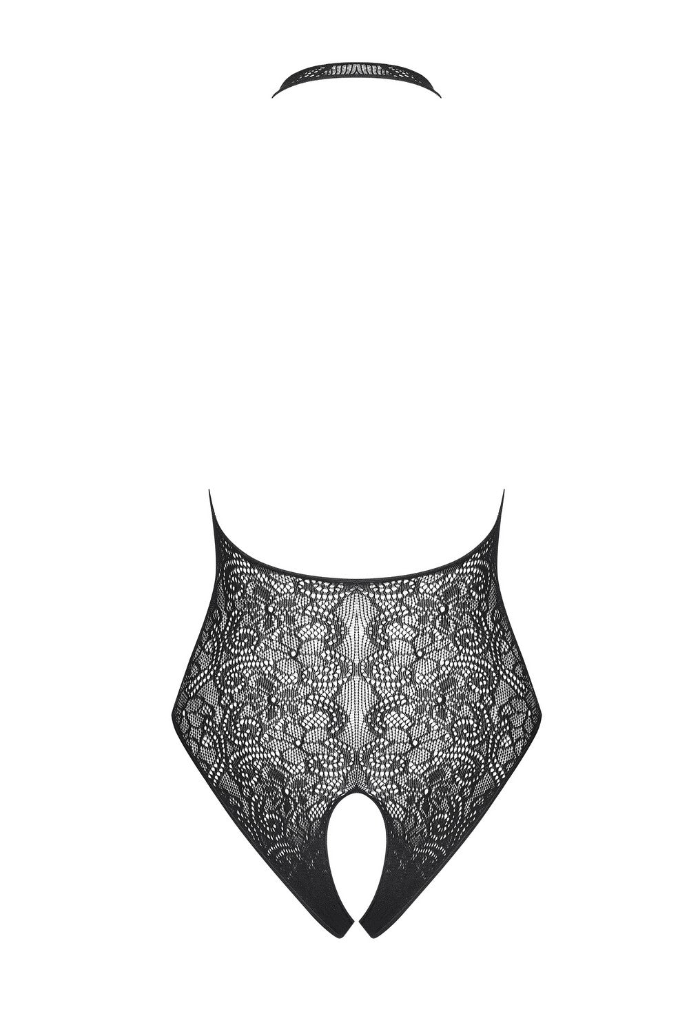 Ажурное боди с разрезом B113