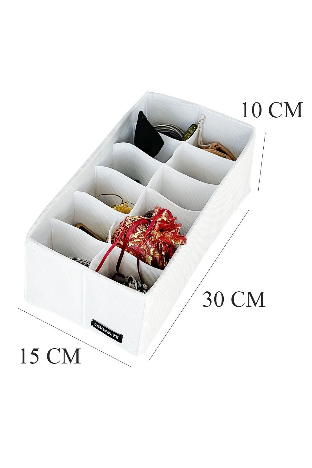 Органайзер с квадратными ячейками (12 яч.) white