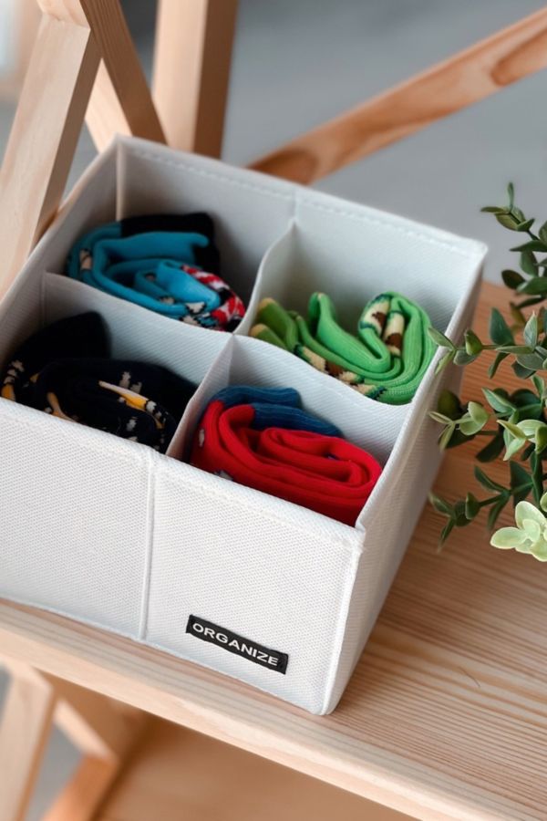 Органайзер для хранения украшений и косметики (4 яч.) white