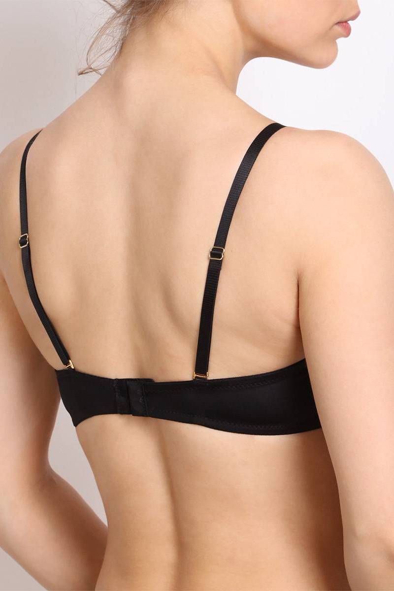 Гладкий бюстгальтер push-up 150-000 black