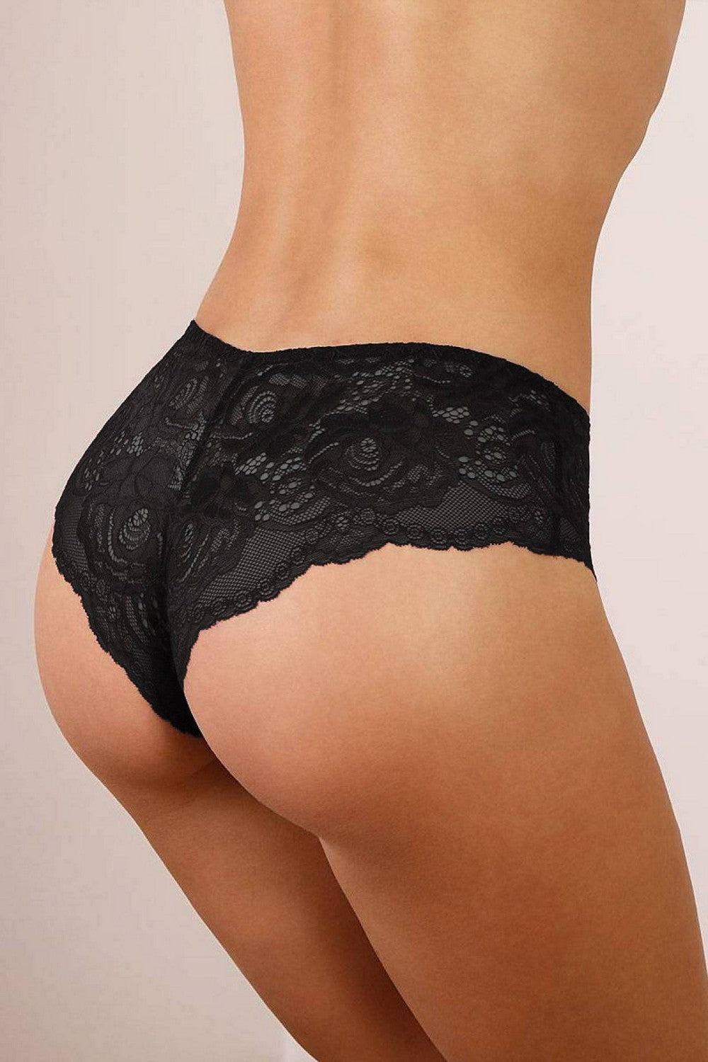 Трусики бразилиана из кружева 299-437 black