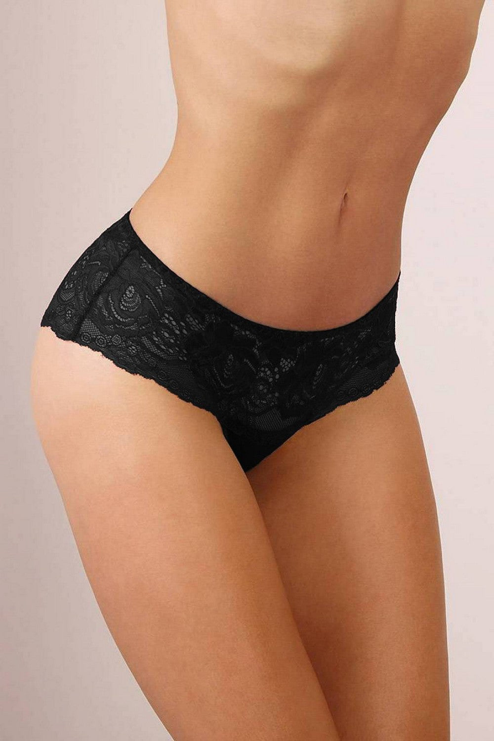 Трусики бразилиана из кружева 299-437 black