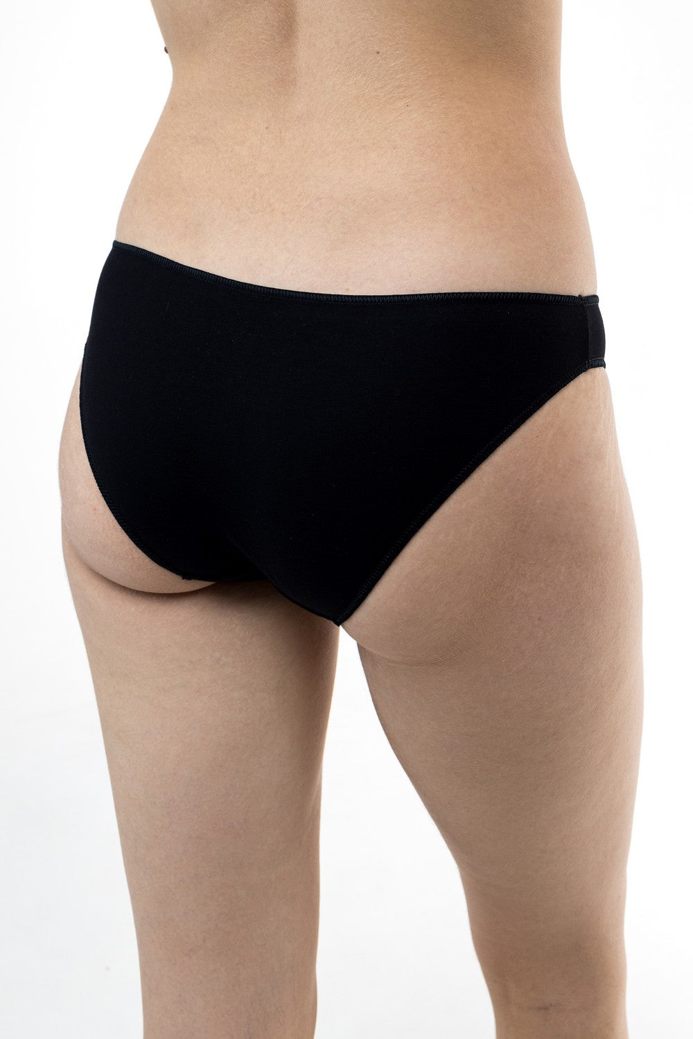 Хлопковые трусики слип 15 black