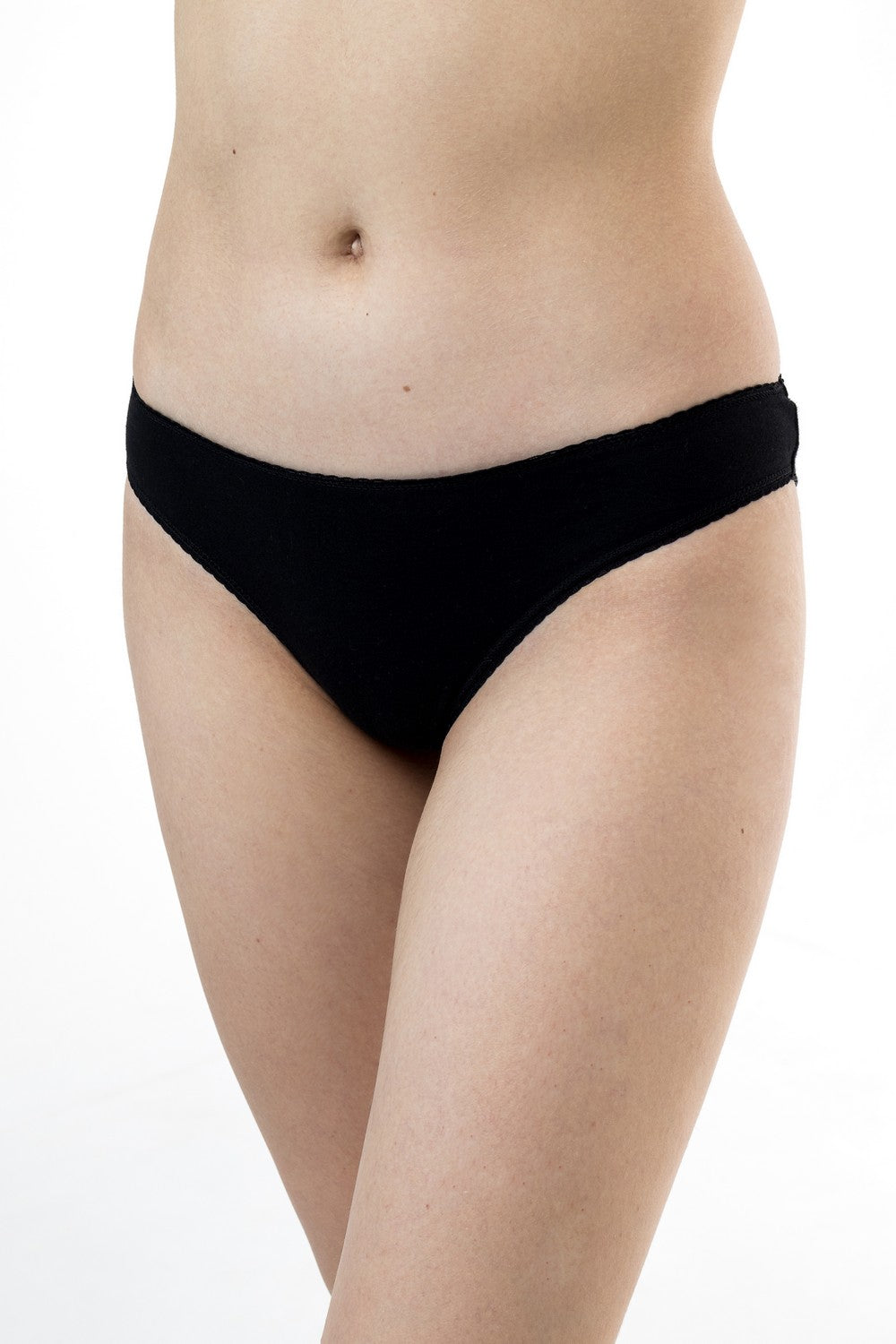 Хлопковые трусики бразилиана 33 black