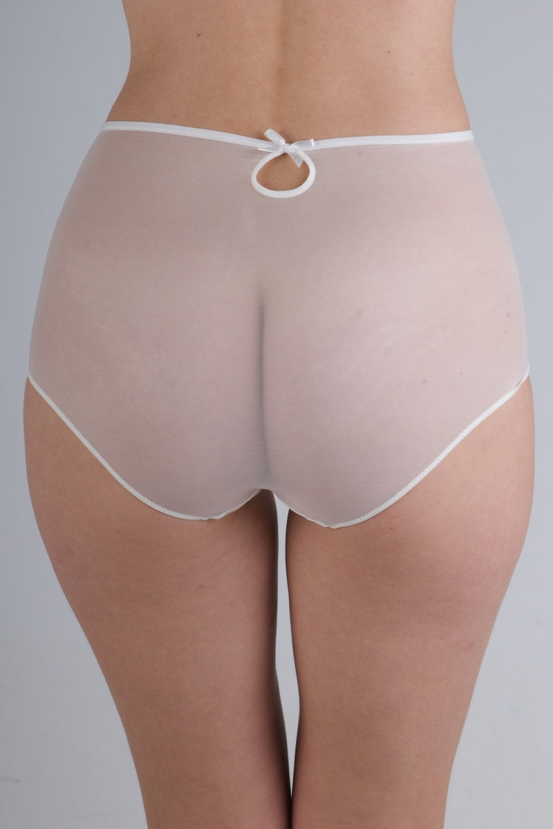 Высокие трусики слип из микросетки 58 milk