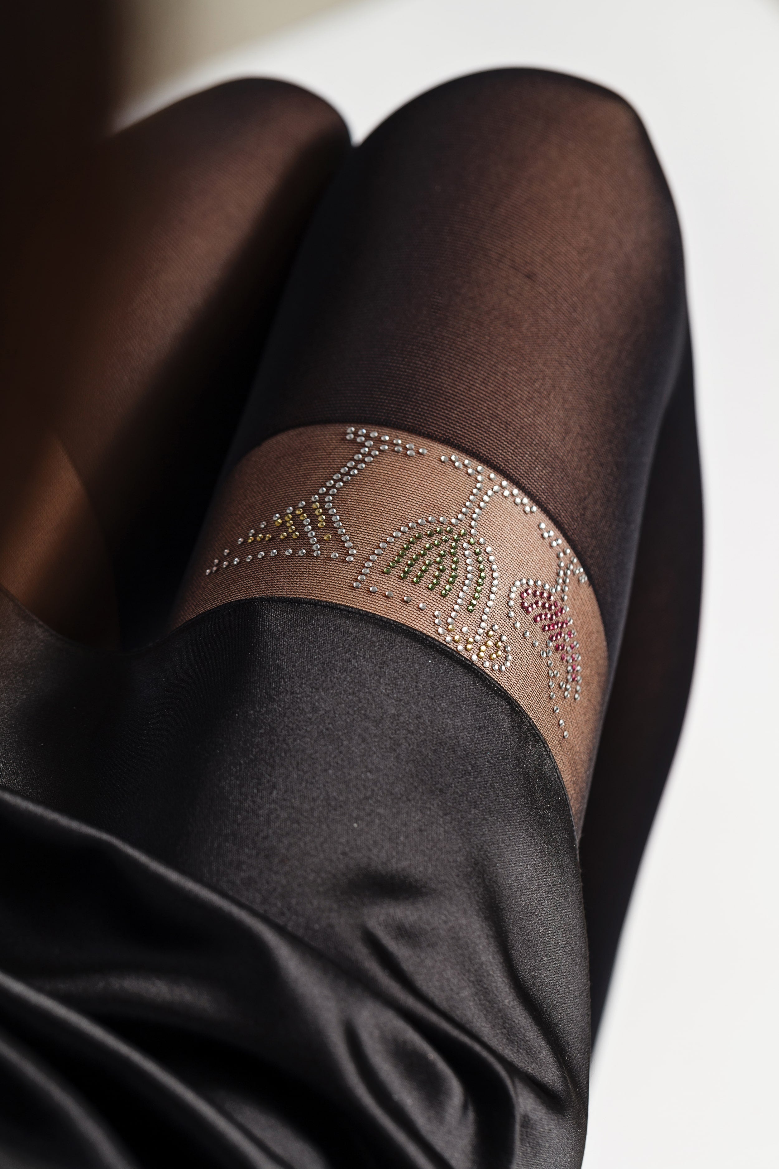 Колготки с имитацией чулок P1069 Coctails 60d