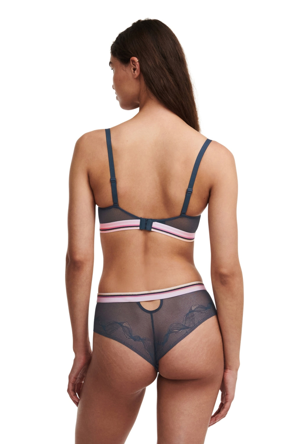 Трусики бразилиана из микросетки 41L4 Paola intence blue