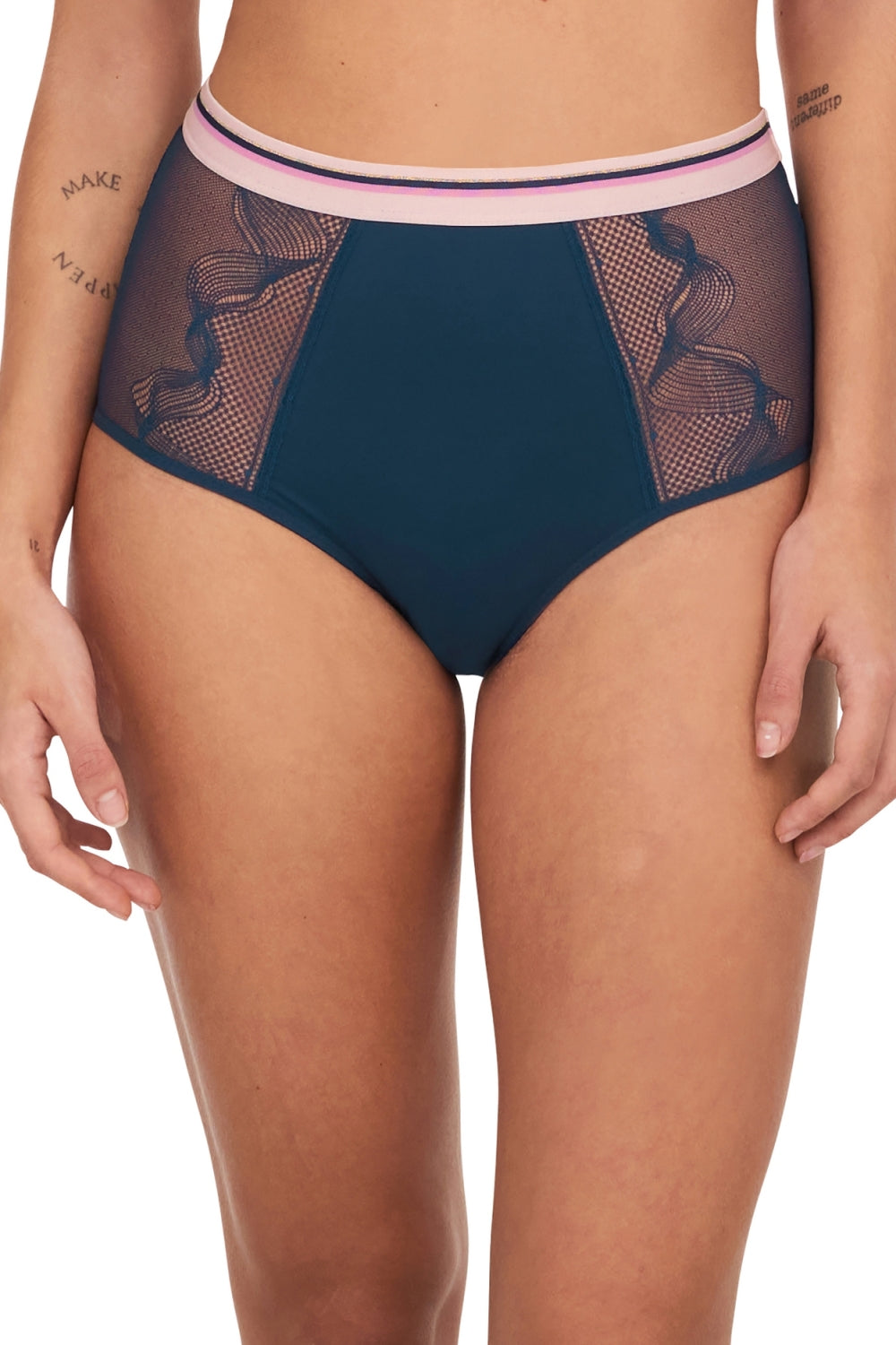 Высокие трусики слип 41L7 Paola intence blue