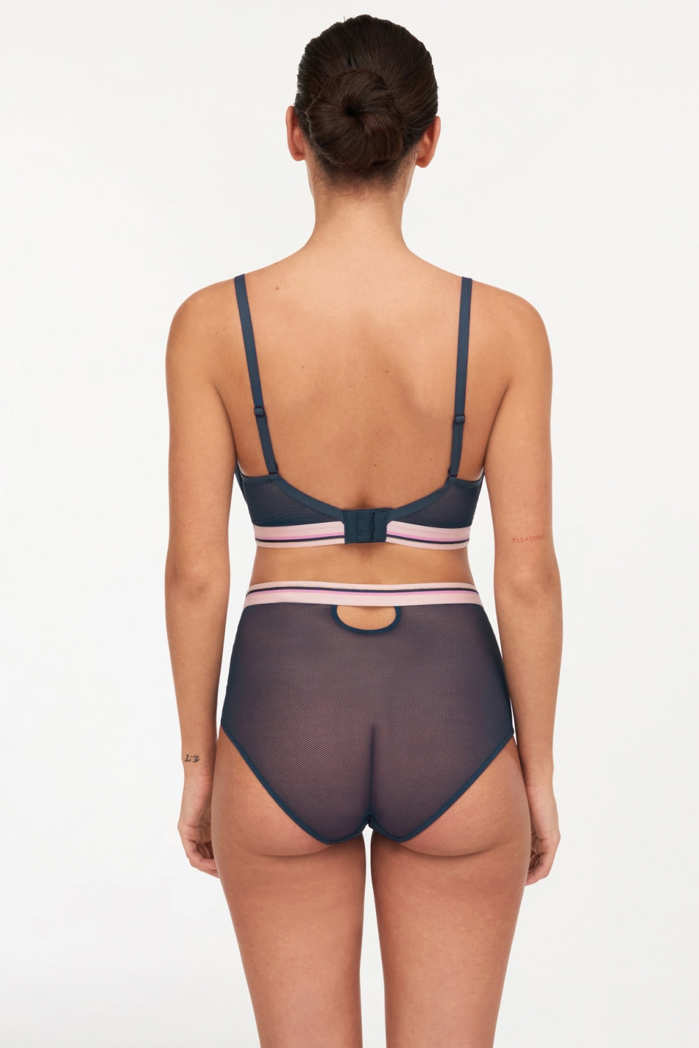 Высокие трусики слип 41L7 Paola intence blue