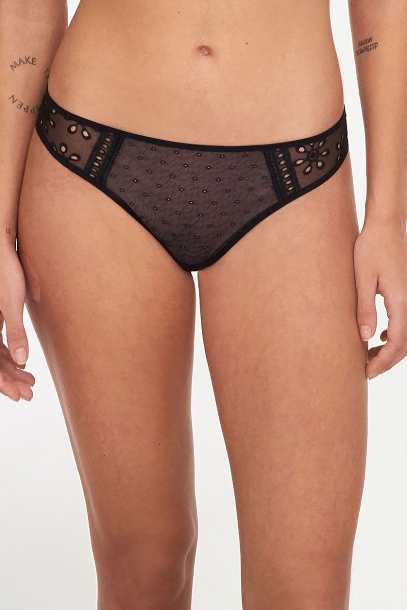 Трусики стринг из микросетки 42L7 Prisca black