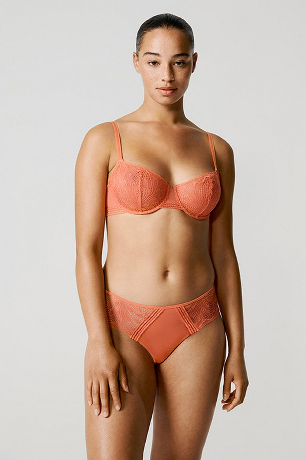 Мягкий бюстгальтер балконет 43H1 Thelma tangerine