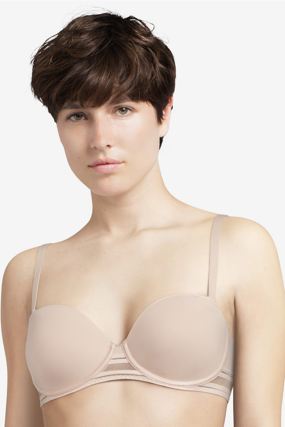 Бюстгальтер бандо со съемными бретелями 47D6 Rhythm dune