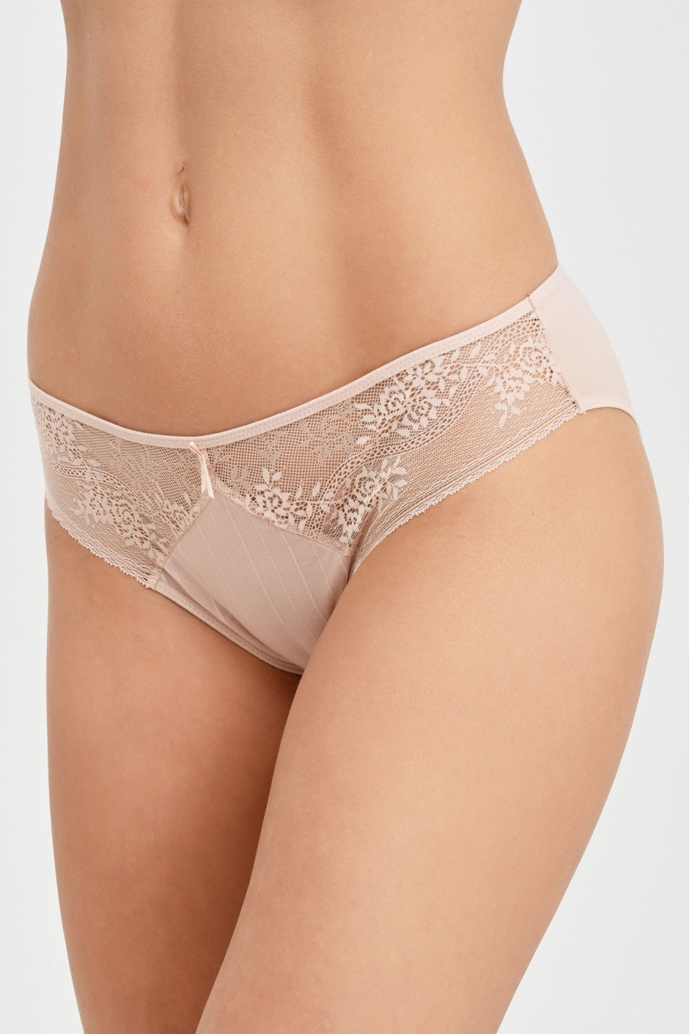 Трусики слип с кружевом 47H3 Maddie soft pink