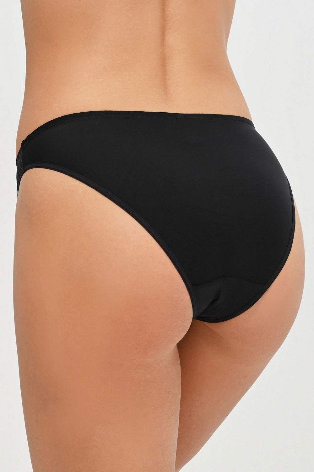 Трусики слип с микросеткой 48D3 Manhattan black