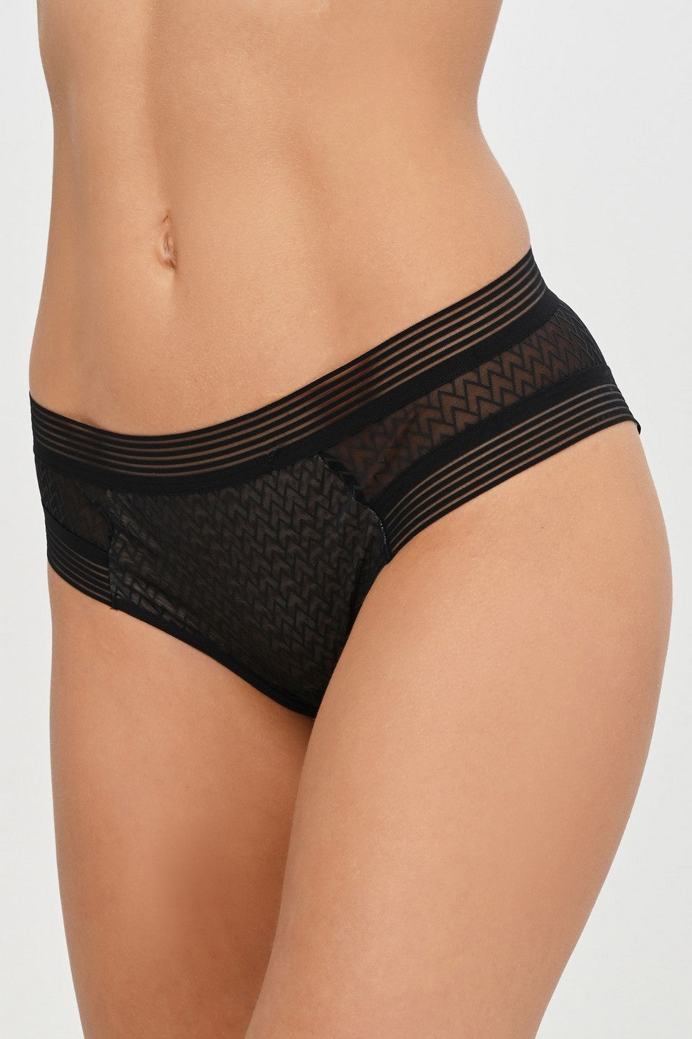 Трусики слип с орнаментом 48D4 Manhattan black