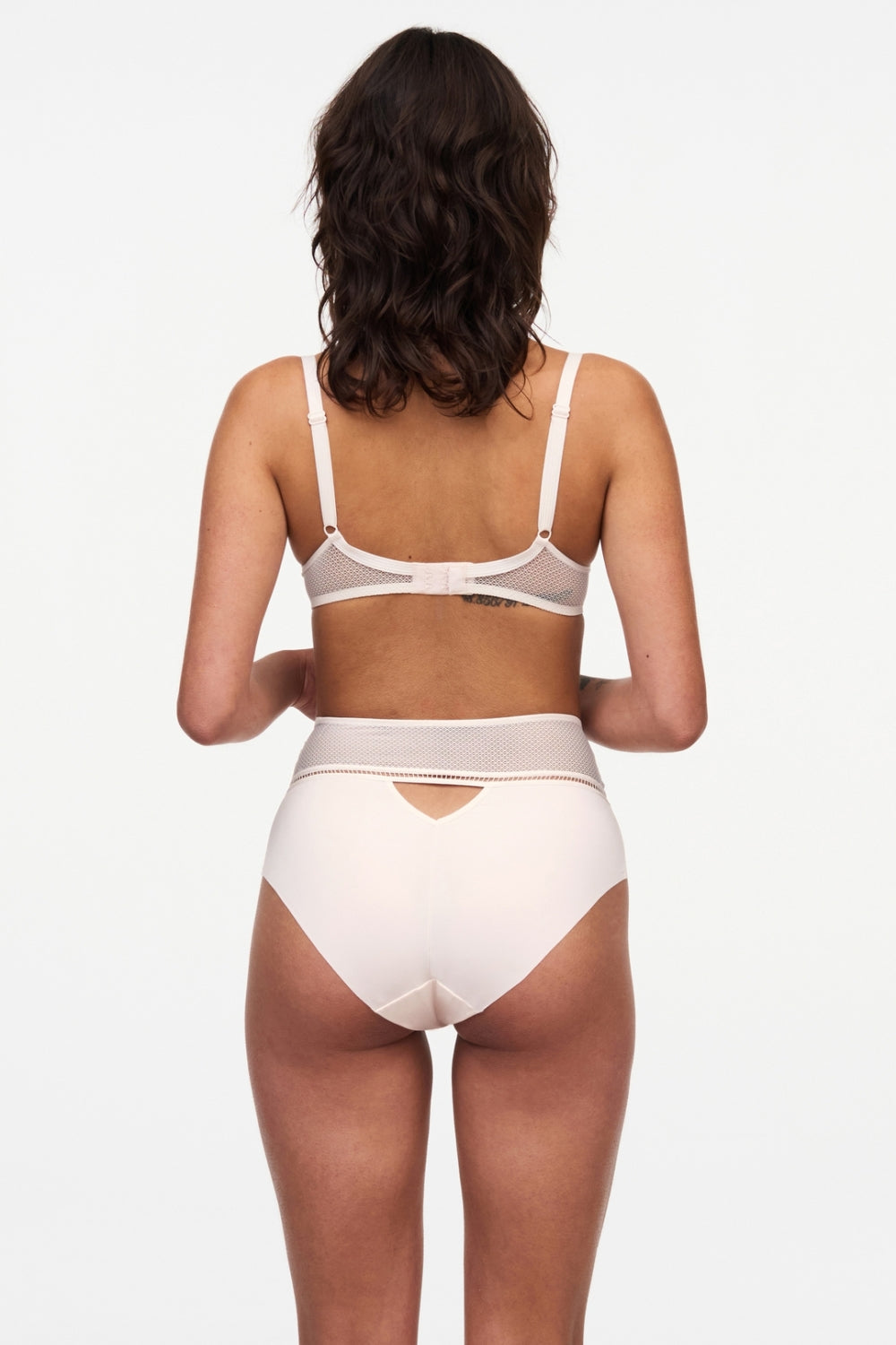 Высокие трусики слип 49J3 Olivia talc