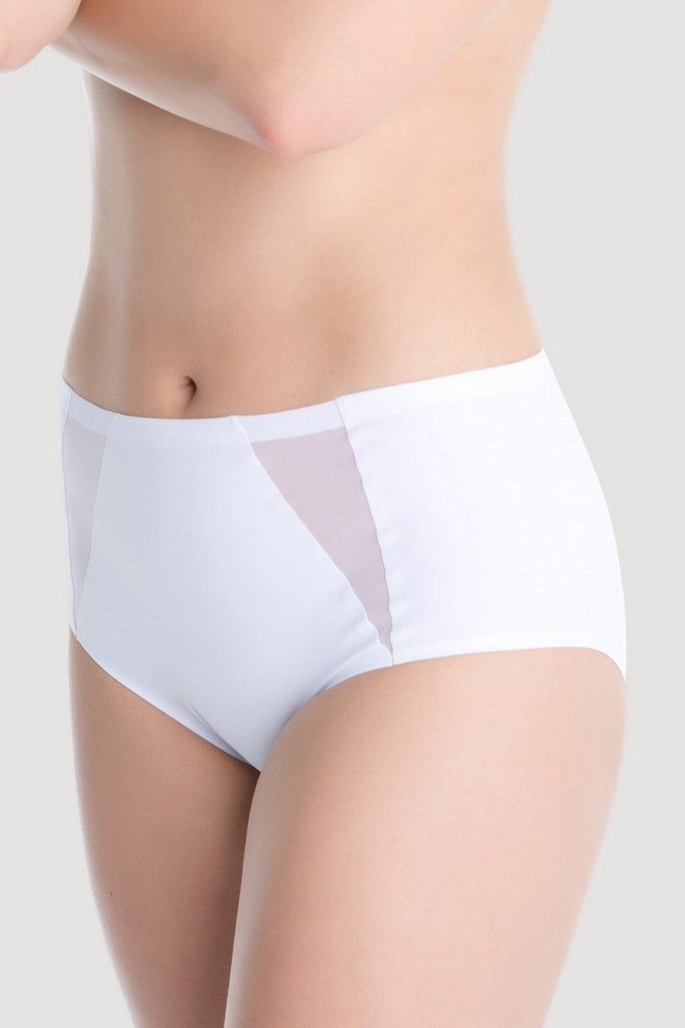 Бесшовные трусики слип миди Pearl