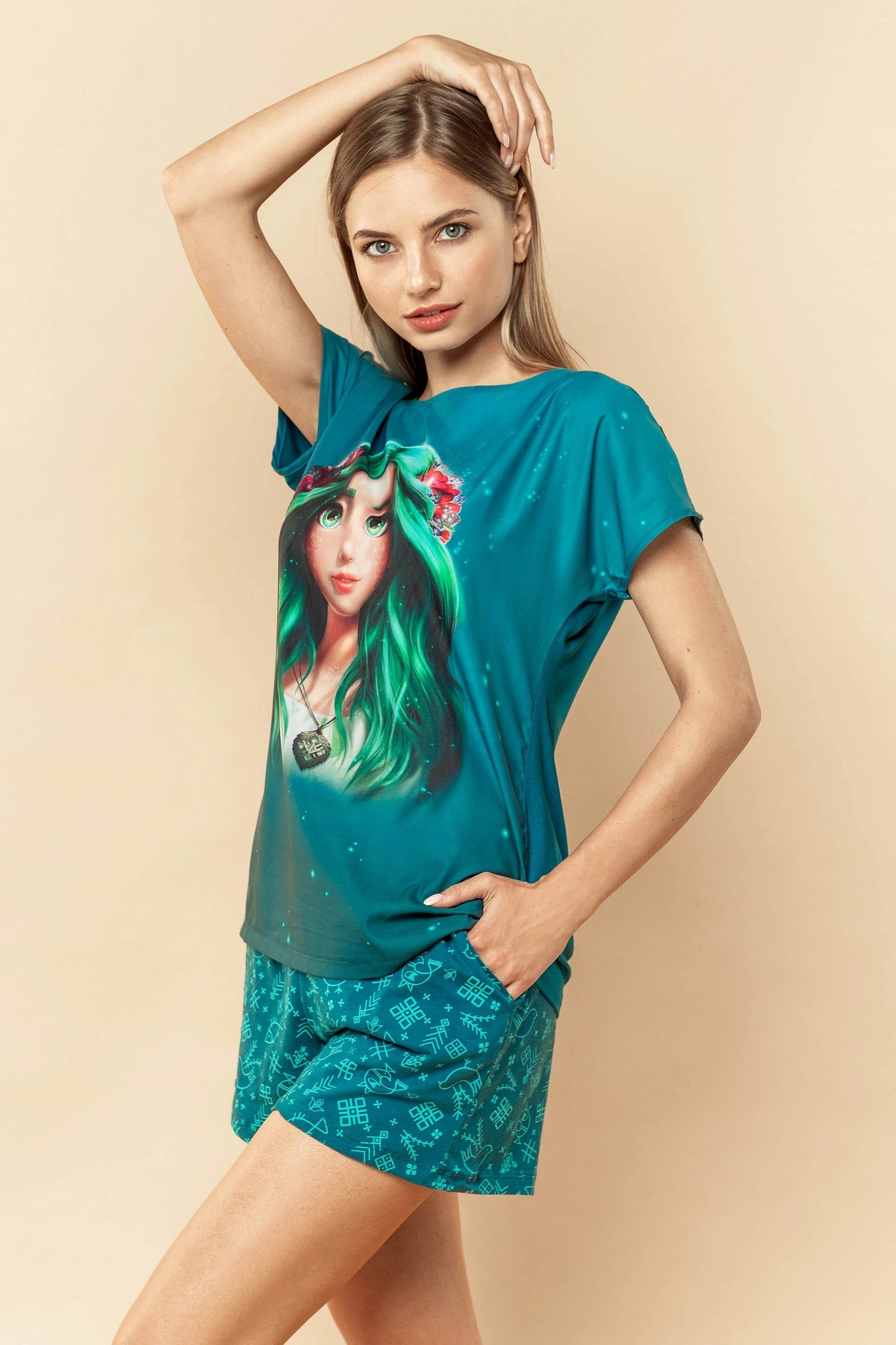 Хлопковая пижама 603-6215MV