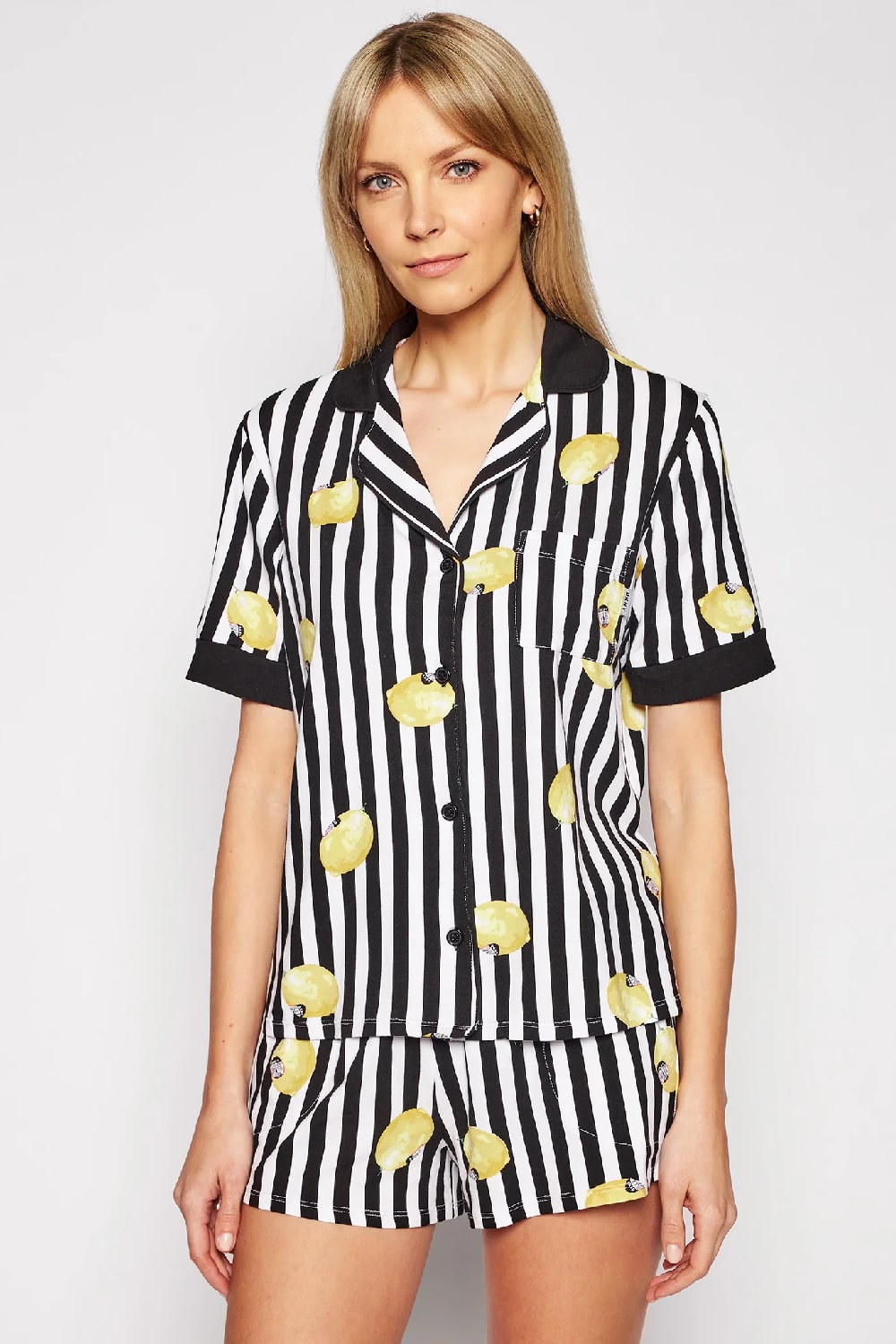 Трикотажная пижама YI2822473/55 Spring Edit black stripe