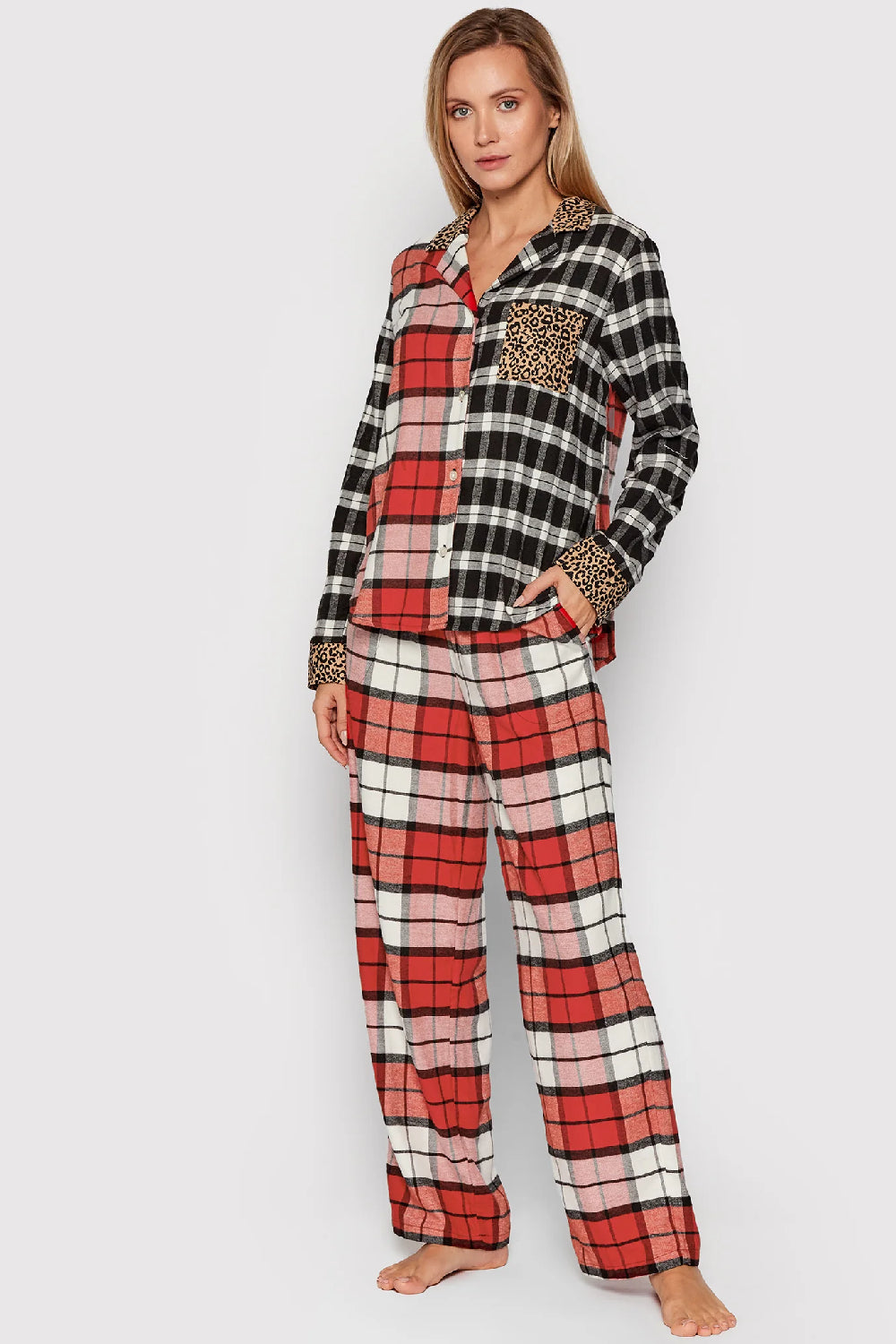 Піжама зі штанами YI2922483/643 red plaid