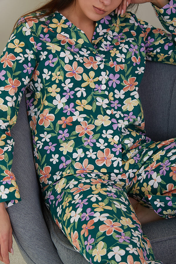 Хлопковая пижама с принтом Florance HL0057-63-69