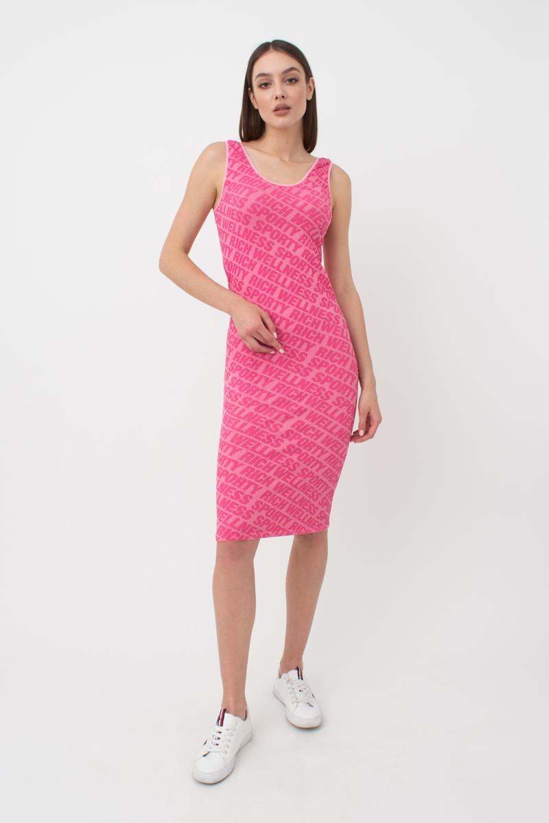 Бесшовное платье в рубчик 1010493 Dress Rib Wellness bubblegum