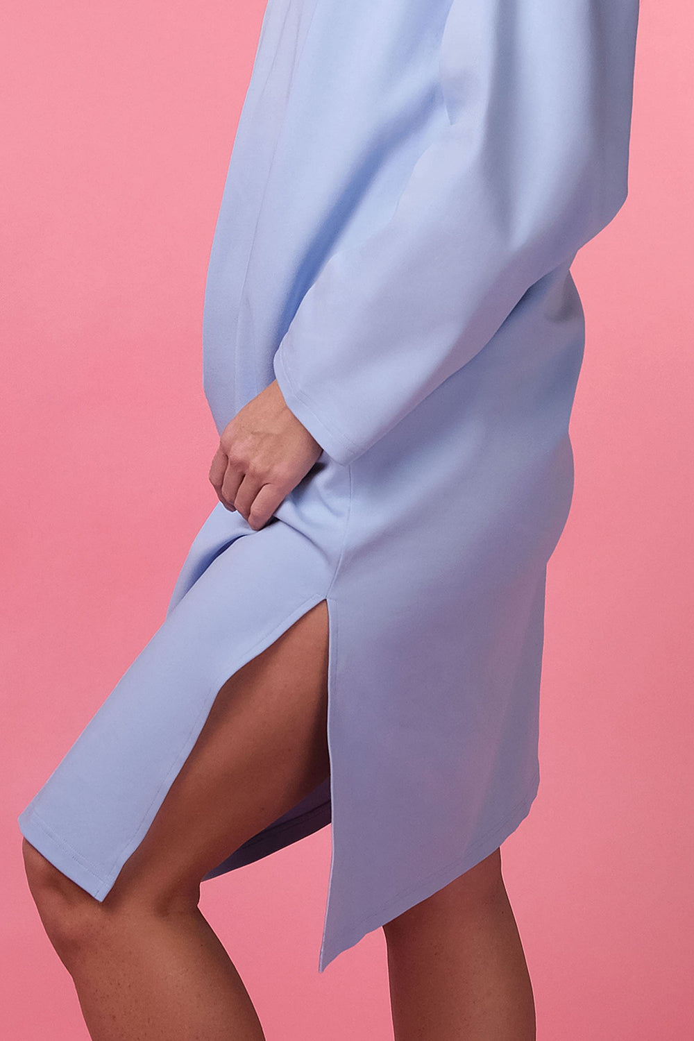 Бавовняна сукня з розрізами HOM2213111