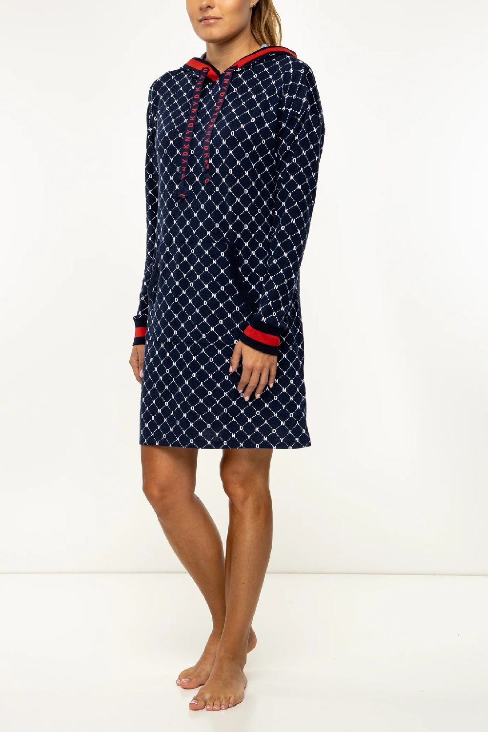 Платье с капюшоном YI2319417/401 navy