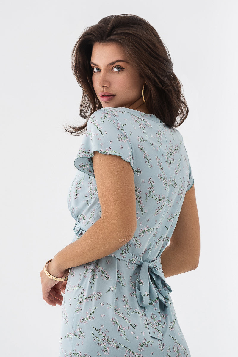 Шовкова сукня 21075-1 blue